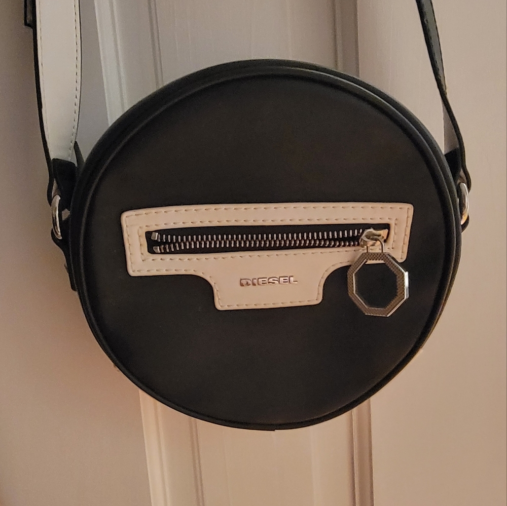 DIESEL Round Faux Leather Bag